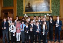 England: Young bridge players visit House of Lords