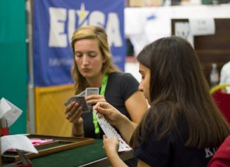 The Opening Ceremony of EUSA Bridge and Chess Championships on local television News!