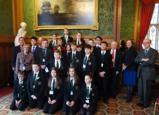 EBU: Uppingham School and Bourne Academy visit House of Lords