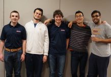 2018 USA2 Patiño Cup team: Dhir Wins Exciting USA2 Final Burke Snowden, Sam Amer, Greg Herman, Will Zhu, Arjun Dhir, photo by Sylvia Shi