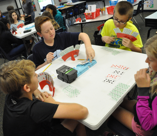 Dommerich Elementary students learn contract bridge by Tim Freed
