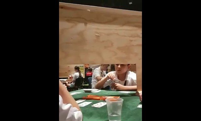 Watch an 11-year-old kid playing bridge