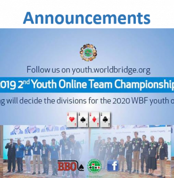 2nd WBF Youth Teams Online Championships: Announcements