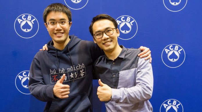 Memphis 2019: Golder North American Pairs Flight B Winners