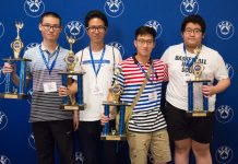 Las Vegas Youth NABC 2019: Youth Swiss winners Yufan Liao, captain Yuchen Xu, Baozhul Jiang and YuQi Wen