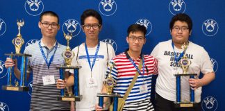 Las Vegas Youth NABC 2019: Youth Swiss winners Yufan Liao, captain Yuchen Xu, Baozhul Jiang and YuQi Wen