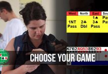 44th World Teams Championships – Choose Your Game