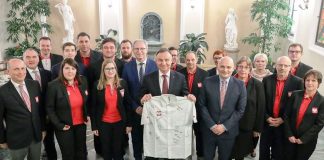 The Poland Champions were recieved by the Poland President