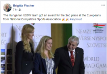 The Hungarian U26W Team got an Award