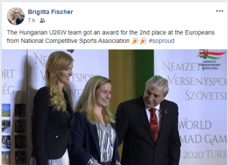 The Hungarian U26W Team got an Award