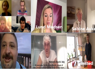 Bridge Players Performing the Art of Staying Home