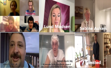 Bridge Players Performing the Art of Staying Home