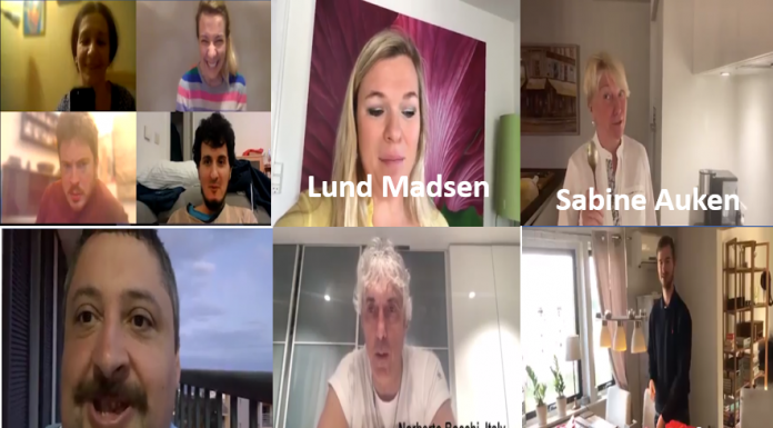 Bridge Players Performing the Art of Staying Home