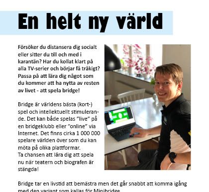 Sweden: Want to learn how to play bridge?