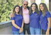 The engineer Andrea Dalpozzo and his three bridge champion daughters