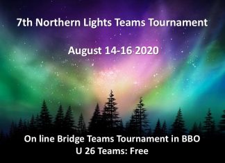 7th Northern Lights Teams Tournament: August 14-16 2020