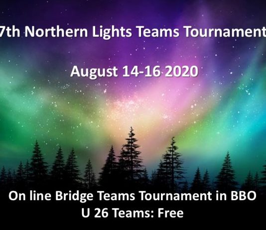 7th Northern Lights Teams Tournament: August 14-16 2020
