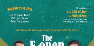 The E-open : A new online tournament providing high quality vugraph (free for Juniors)