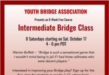 Youth Bridge Association: Free Intermediate Bridge Course