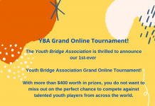 YBA: 1st-ever Youth Bridge Association Grand Online Tournament!