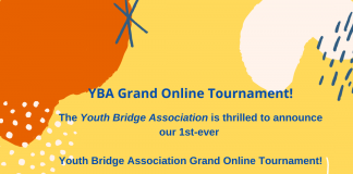YBA: 1st-ever Youth Bridge Association Grand Online Tournament!