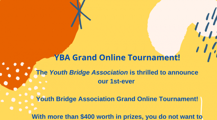 YBA: 1st-ever Youth Bridge Association Grand Online Tournament!