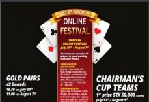 The Swedish Bridge Federation Invites to Online Festival: July 30th – August 7th 2021