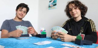 France, School Bridge: two secondary school students from Parthenay France Champions Ilyes Griffault and Tom Levacher