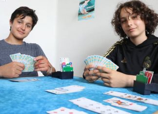 France, School Bridge: two secondary school students from Parthenay France Champions Ilyes Griffault and Tom Levacher