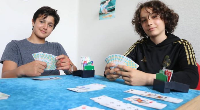 France, School Bridge: two secondary school students from Parthenay France Champions Ilyes Griffault and Tom Levacher
