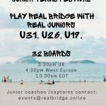 RealBridge International Junior Bridge – 20 June 2021. Results.