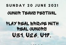 Play Real Bridge with Real Juniors: Sunday June 20 2021