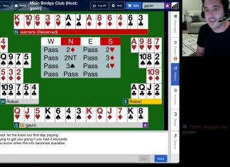 Would you like to kibitz a professional bidding practice?