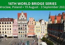Invitation to the World Bridge Series – Wroclaw 2022