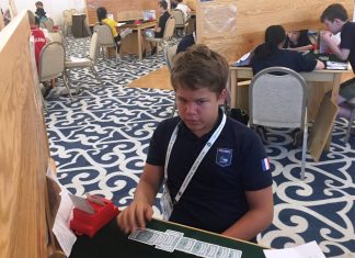 Reverse scramble part II by Frank Stwart (USA)