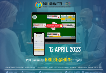 PCU Bridge Trophy 2023 (BBO) – 12 April 2023