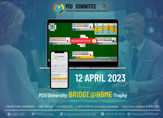 PCU Bridge Trophy 2023 (BBO) – 12 April 2023