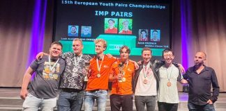Veldhoven 2023: European National and Transnational Youth IMP Pairs and Youth Mixed Pairs Winners