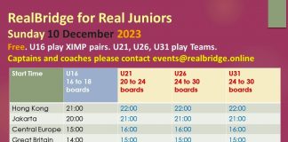 RealBridge Junior Games 10 Dec 2023