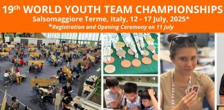 World Youth Teams Championships – entry details and deadlines