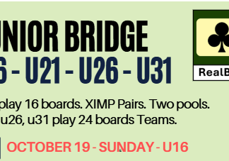 Junior Bridge: U16 – U21 – U26 – U31