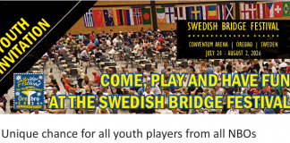 2026 Swedish Bridge Festival – YOUTH INVITATION